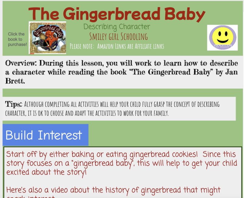 Studying Character with “The Gingerbread Baby”