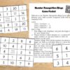 Number Recognition Bingo