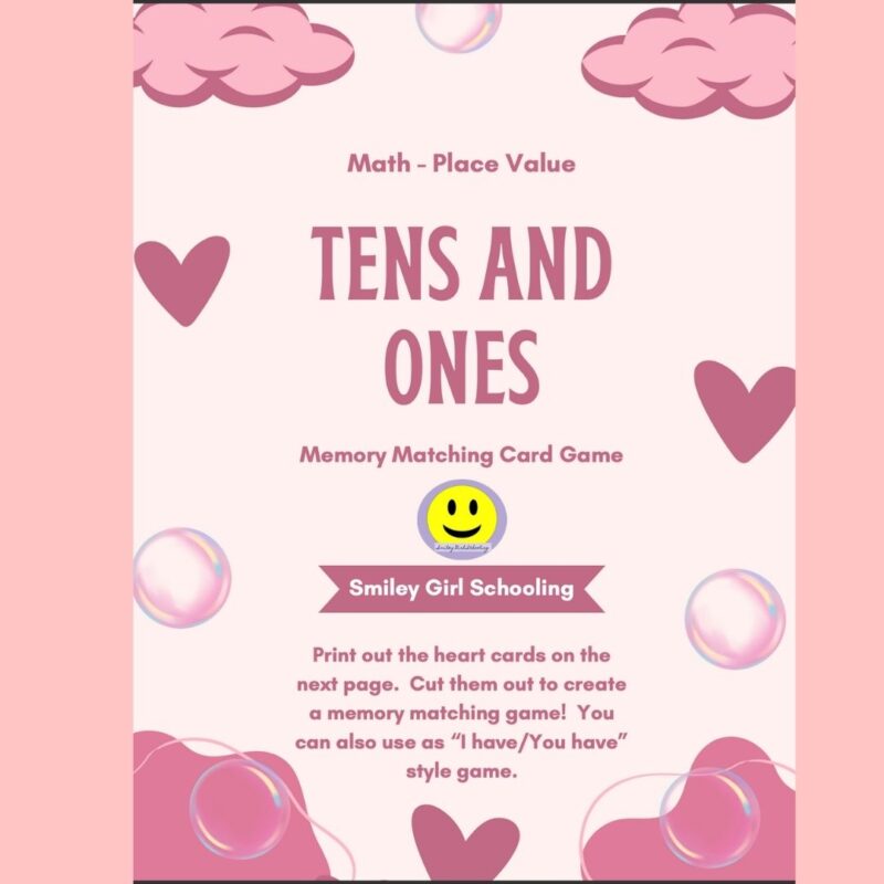 Tens and Ones Memory Matching Game - Image 4