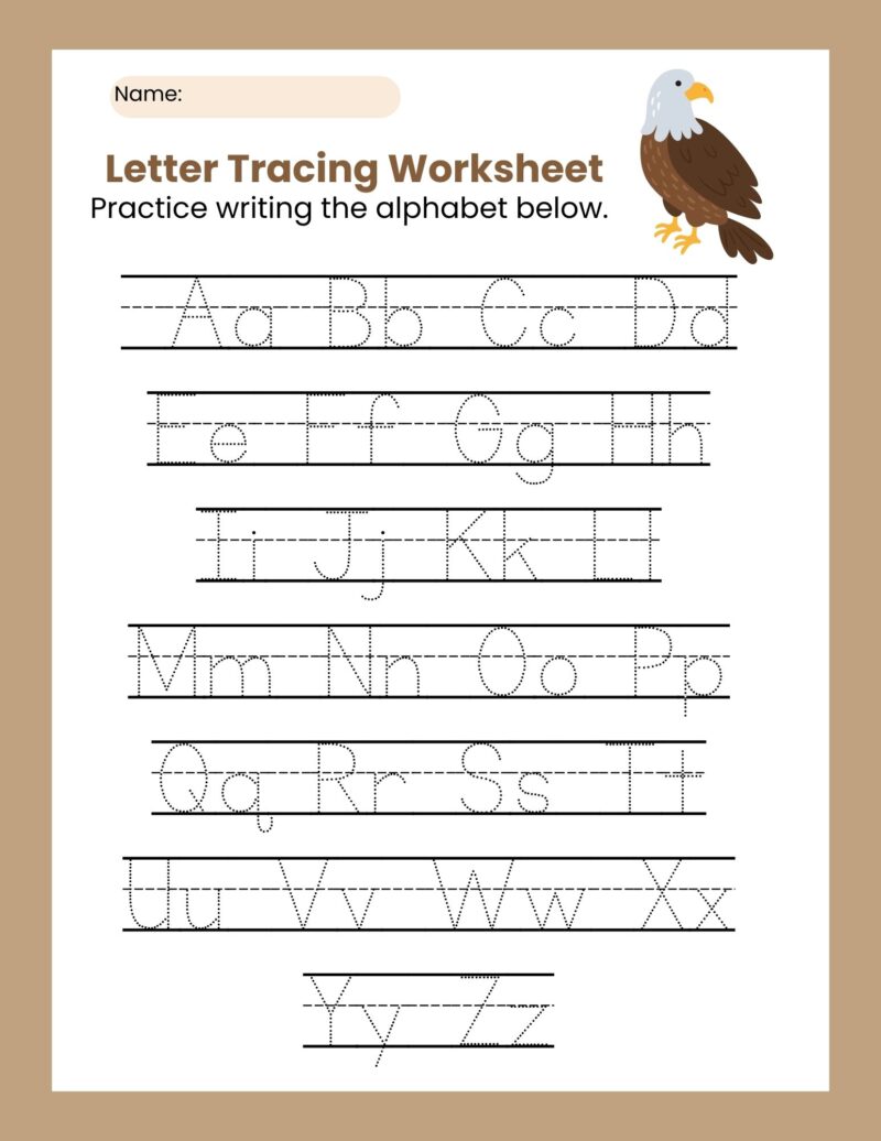 E is for Eagle Preschool Learning Pack - Image 3