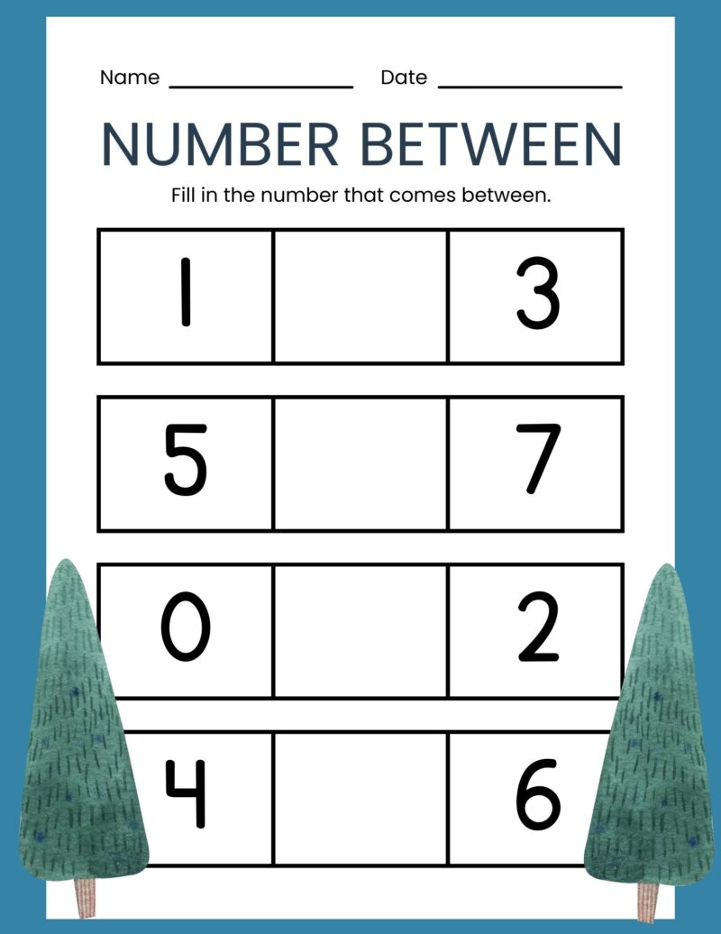 Kindergarten Numbers Workbook Forest Theme - Image 3