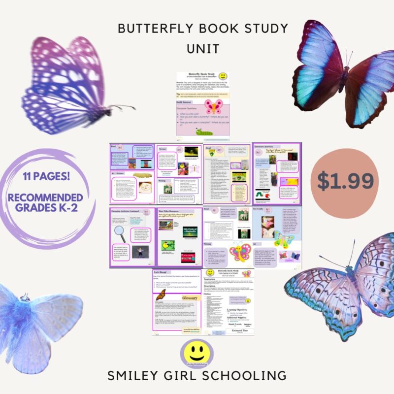 Butterfly Book Study: A Cross-Curricular Unit on Butterflies