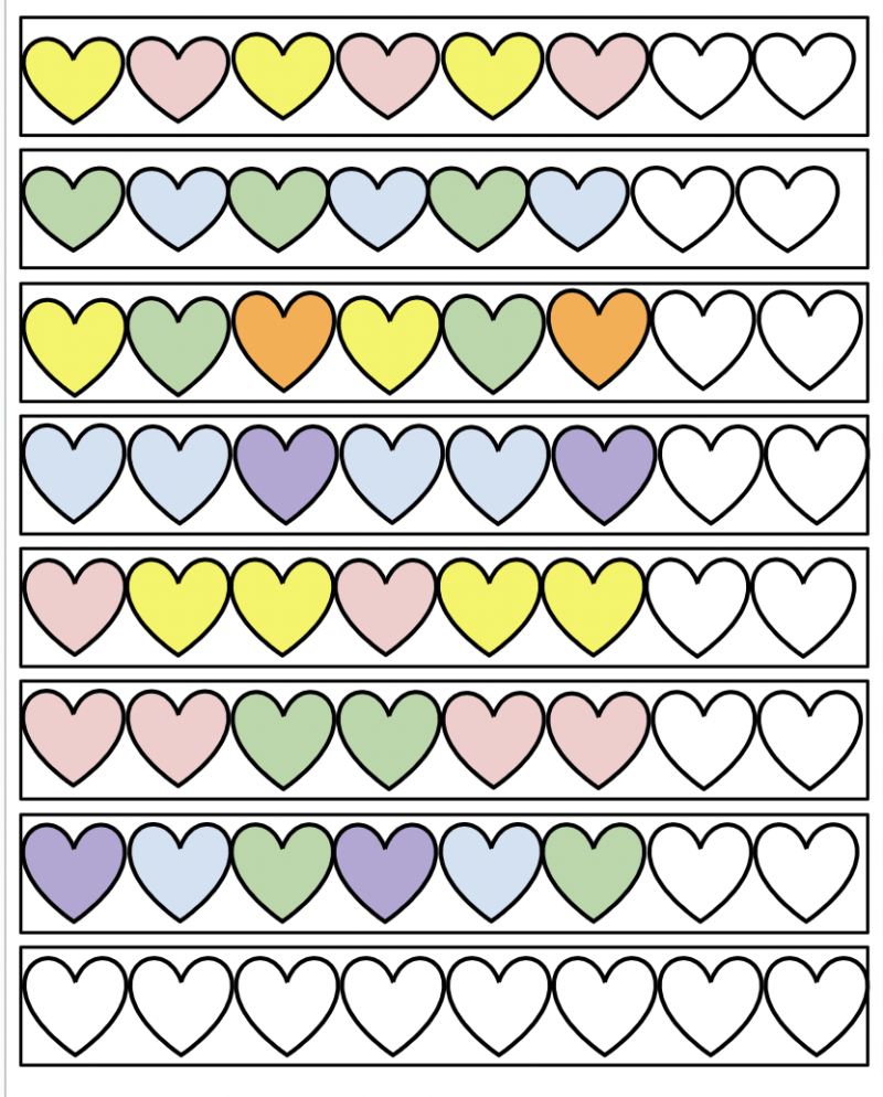 Valentine Candy Heart Preschool and Kindergarten Math Activity Bundle - Image 4