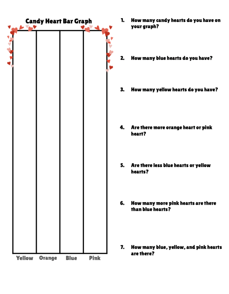 Valentine Candy Heart 1st & 2nd Grade Math Activity Bundle - Image 2