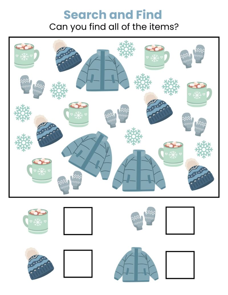 Winter Preschool Activity Bundle Winter Theme Learning Pack Kindergarten - Image 3