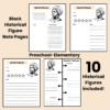 Black History Note Pages Black Historical Figures