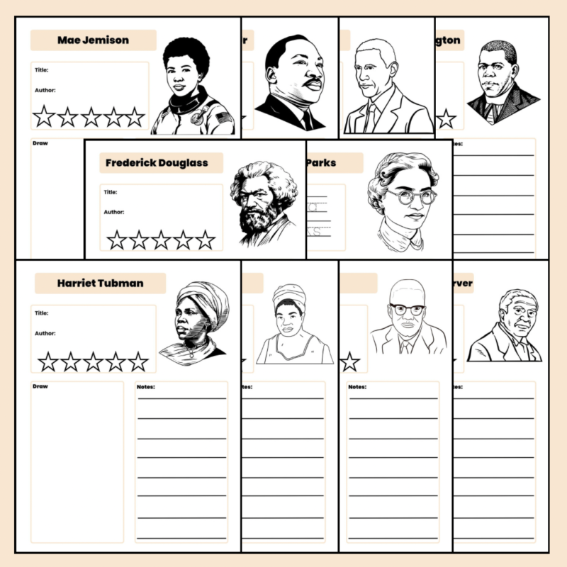 Black History Note Pages Black Historical Figures - Image 2