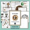 N is for Nest Preschool Activity Sheet Bundle Pre-K -Kindergarten Homeschool Curriculum