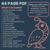 Q is for Quail Preschool Activity Bundle Learning Pack Preschool- Kindergarten Worksheets - Image 5