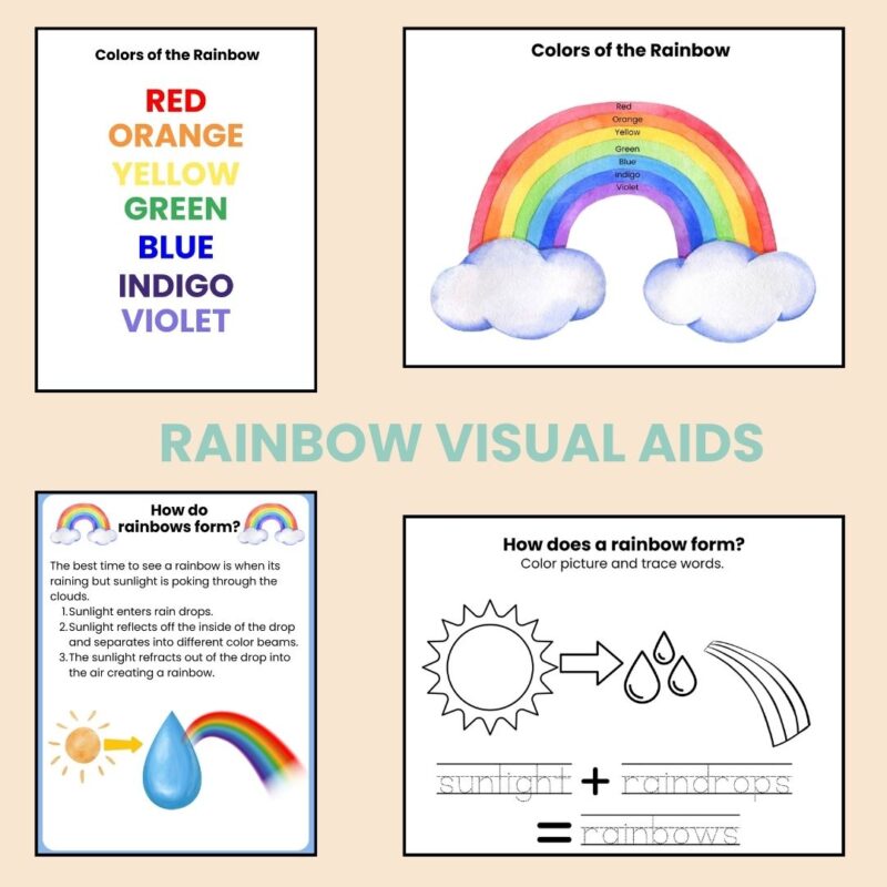 R is for Rainbow Preschool Activity Page Bundle R Week Curriculum - Image 3