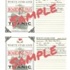 Titanic Passenger Boarding Passes - Image 3