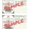 Titanic Passenger Boarding Passes - Image 2
