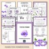 V is for Violet Preschool Activity Bundle Kindergarten Lesson