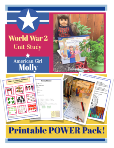 World War 2 history American Girl Molly Unit Study homeschool