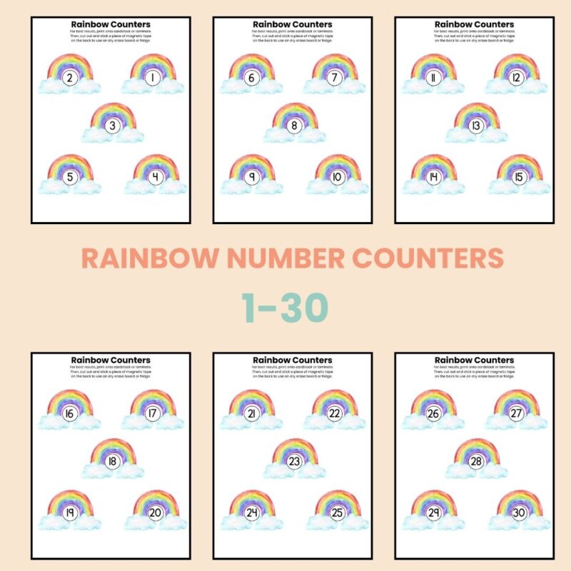 R is for Rainbow Preschool Activity Page Bundle R Week Curriculum - Image 2