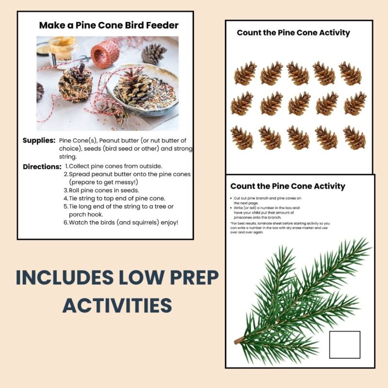 P is for Pine Preschool Kindergarten Activity Sheet Bundle Pine Tree Unit - Image 6