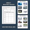 W is for Wind Preschool Kindergarten Activity Sheet Bundle Weather Unit - Image 4