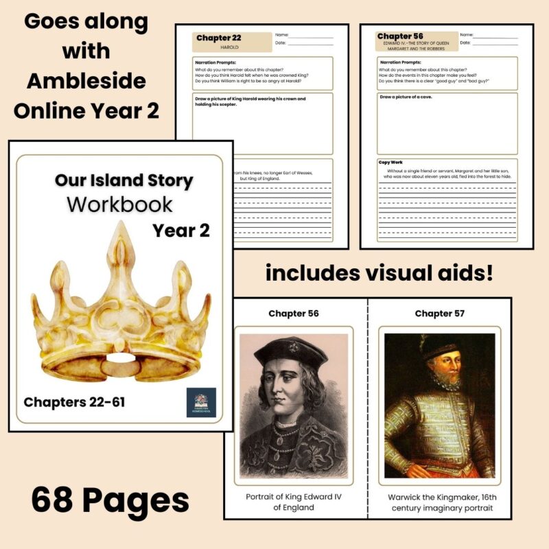 Our Island Story Workbook Ambleside Online Year 2 An Island Story History Worksheets Copy Work