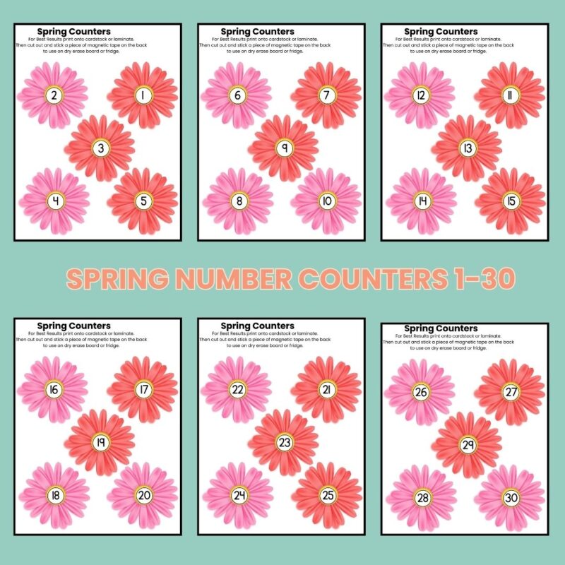 Spring Preschool Activity Sheets Bundle Pre K Kindergarten Activities - Image 5