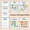 Seasons Preschool Worksheets Mega Bundle 4 Seasons Activity Sheets Winter Spring Summer Fall Autumn - Image 3