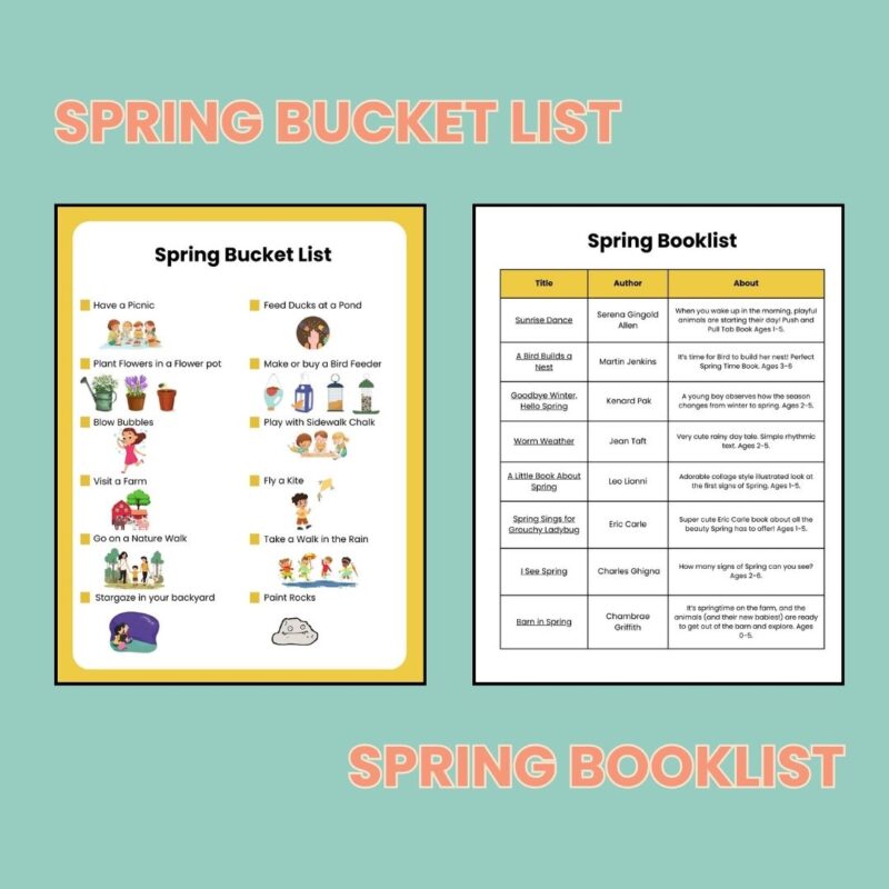 Spring Preschool Activity Sheets Bundle Pre K Kindergarten Activities - Image 3