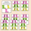 Rain Boot Alphabet Match Game Preschool Kindergarten ABC Matching Cards Activity Spring - Image 2