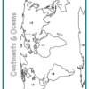 Continents and Oceans Map Coloring Pages - Image 2
