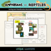 Amphibians VS Reptiles Sorting and Classification Activities Cover Photo