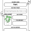 Kinder/First Grade Vocabulary Sheets - Image 3
