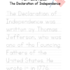 Fun Facts Copywork - Declaration of Independence