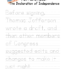 Fun Facts Copywork - Declaration of Independence - Image 2