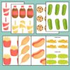 Hotdog Stand Dramatic Play Set Hot Dog Cart Pretend Play Pack Money Math Play Food - Image 2