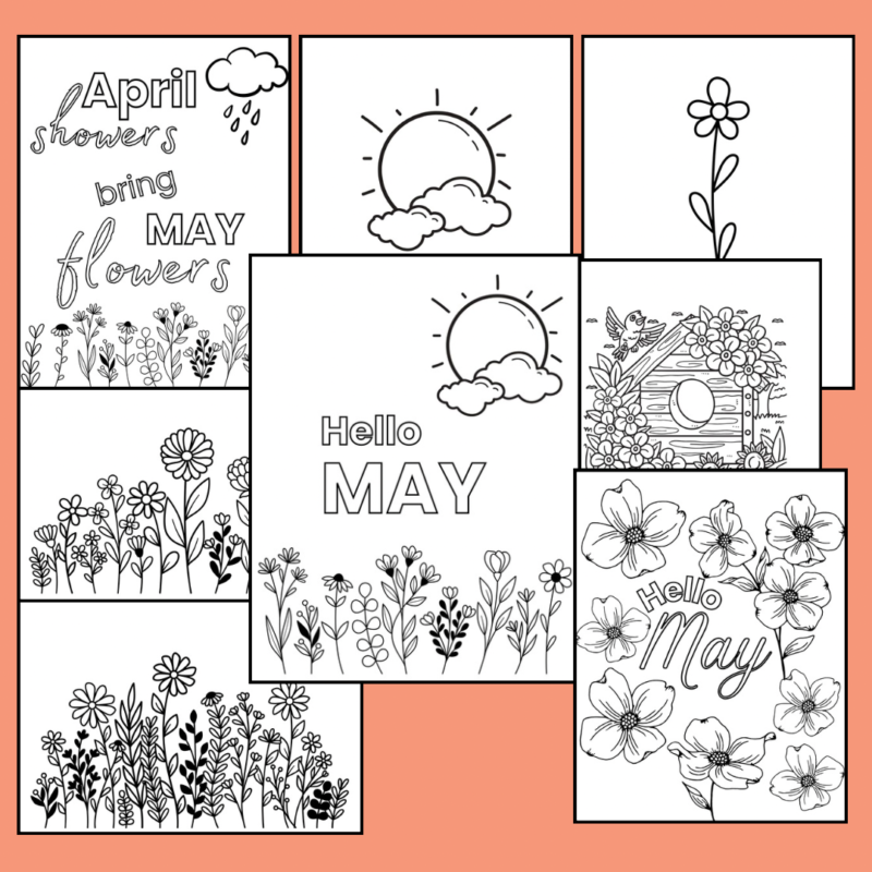 May Coloring Pages