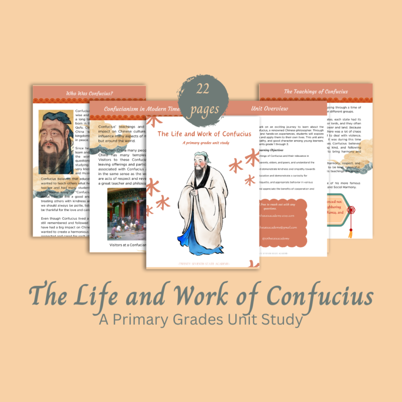 The Life and Work of Confucius - A Primary Grades Unit Study - Image 3