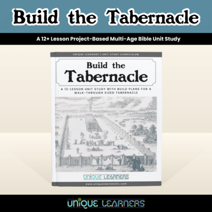 Build The Tabernacle | 12 Week Unit Study Curriculum Cover Image