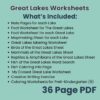 Paddle to the Sea Worksheet Great Lakes Bundle Workbook and Great Lakes Worksheets and Note Pages - Image 4