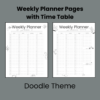 2024-2025 Homeschool Planner Doodle Theme Minimalist Planner - Image 4