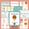 Ice Cream Shop Dramatic Play Pack Printable Pretend Play Set Ice Cream Parlor