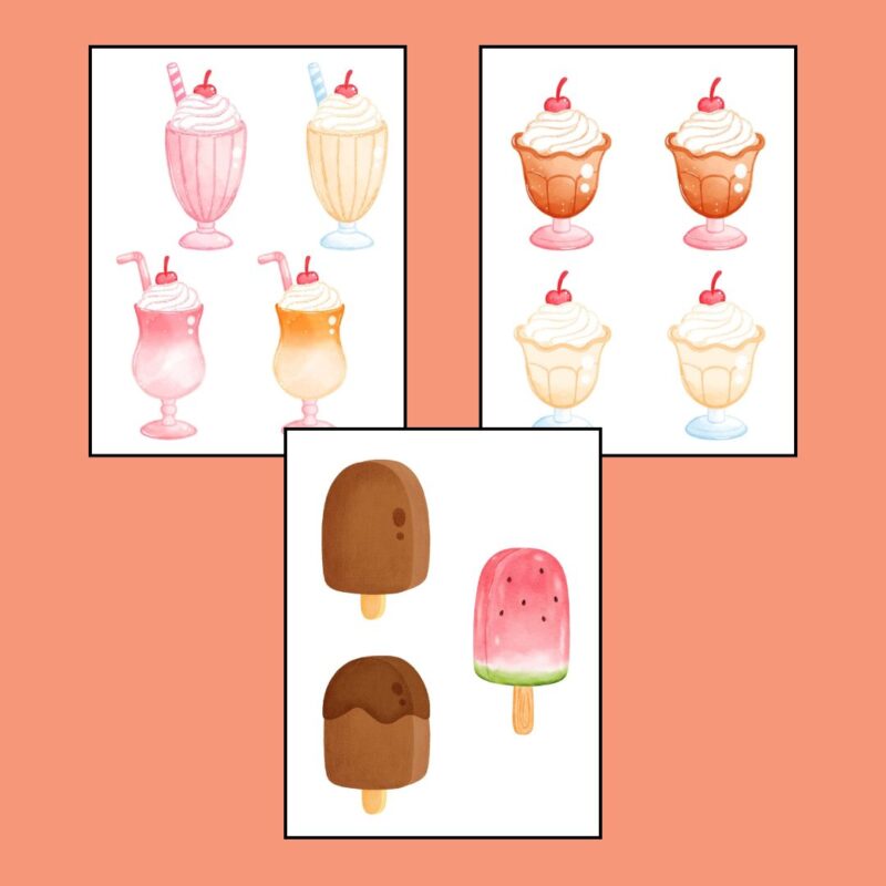 Ice Cream Shop Dramatic Play Pack Printable Pretend Play Set Ice Cream Parlor - Image 4