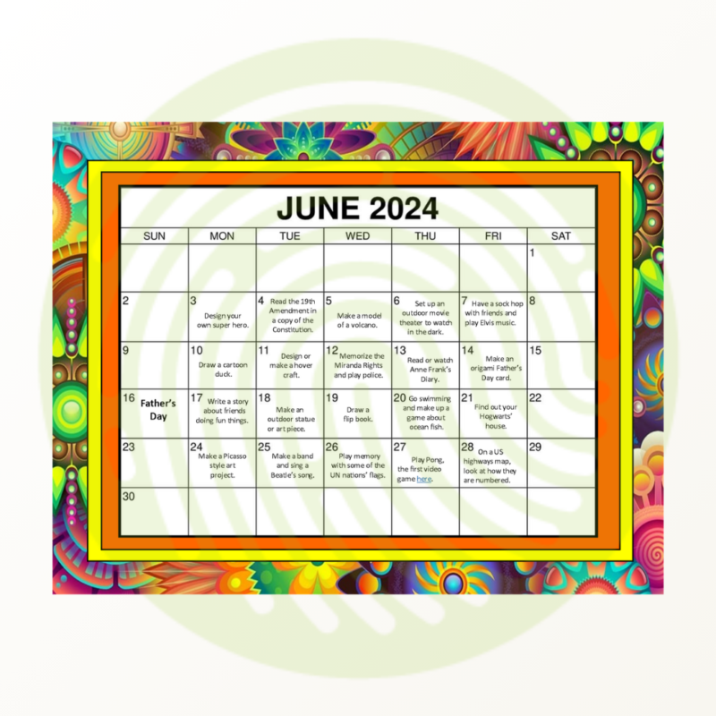 June Activities Calendar Pack - Image 3