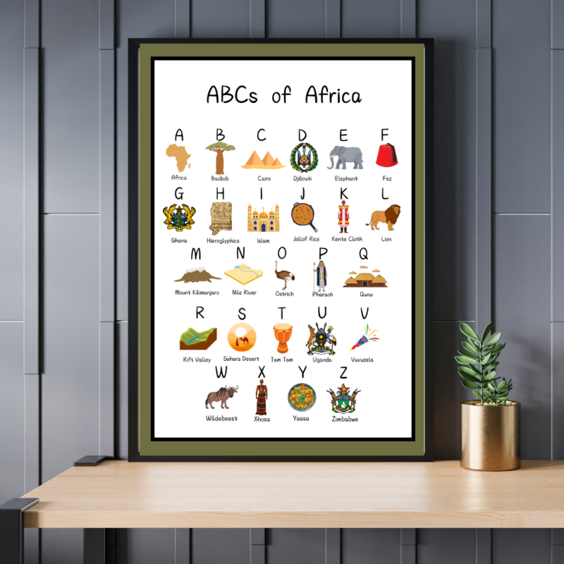 ABCs of Africa Poster Print