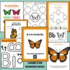 B is for Butterfly Preschool Worksheets Butterfly Life Cycle Pre K Kindergarten Activity Sheets