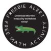 Crocodile Math Freebie - Image 2