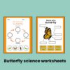 B is for Butterfly Preschool Worksheets Butterfly Life Cycle Pre K Kindergarten Activity Sheets - Image 3
