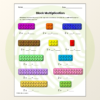 Multiplication X2 Table Worksheets Example 01