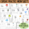 Cursive Tracing Practice Worksheet