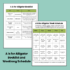 Alligator Preschool Activity Pack A is for Alligator Letter A Week Lessons - Image 2
