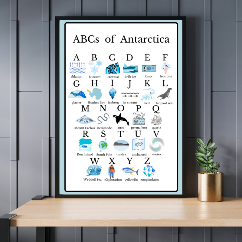 ABCs of Antarctica Poster Print