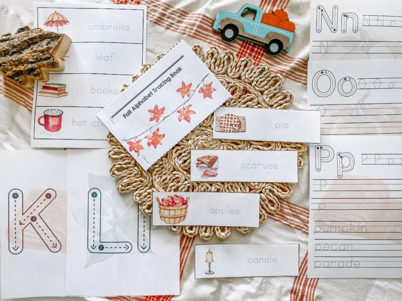 Fall Letter Tracing