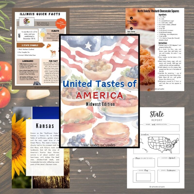 United Tastes of America: Midwest Edition, A State Study and Cookbook